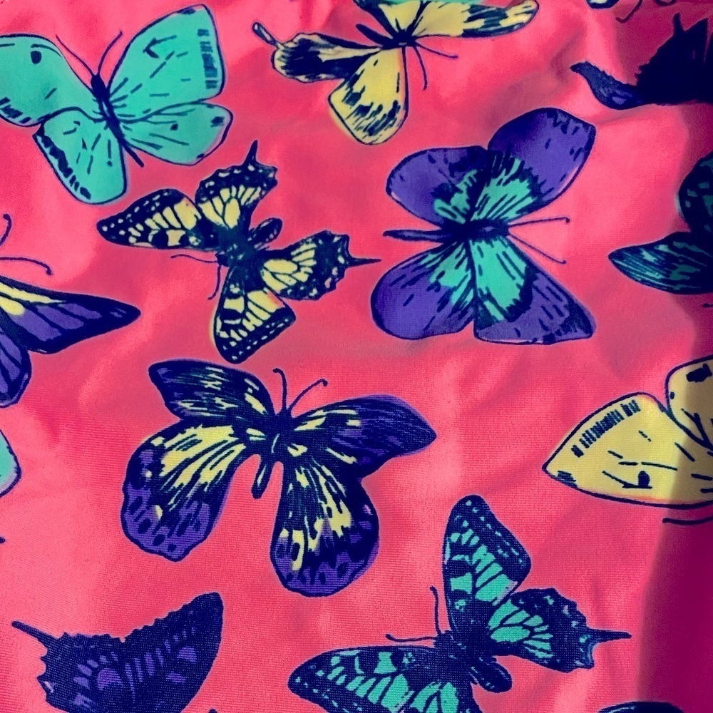 Wave Zone Swim Suit, One piece, Sz 24M, Butterflies, Pastel, Like new, Girly - Picture 5 of 11